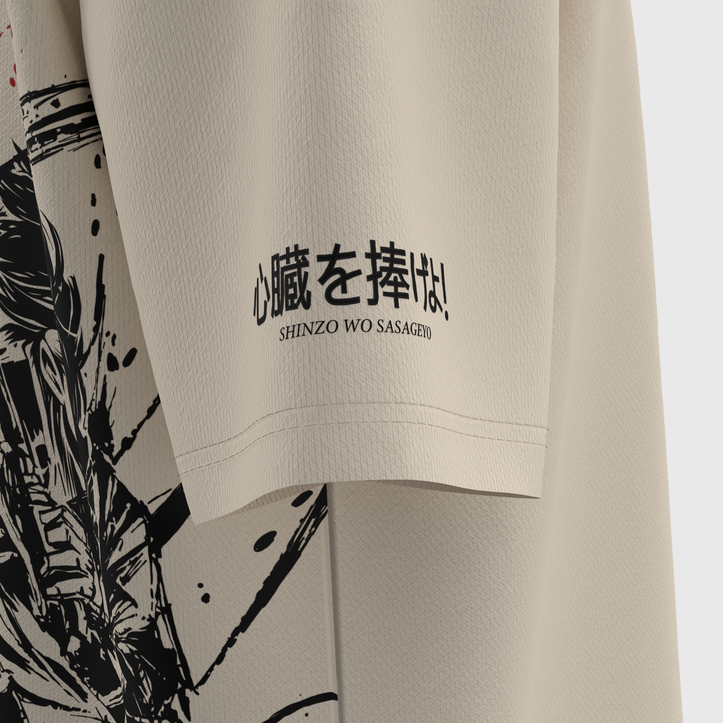 Levi Ackerman oversized Tee (Ivory)