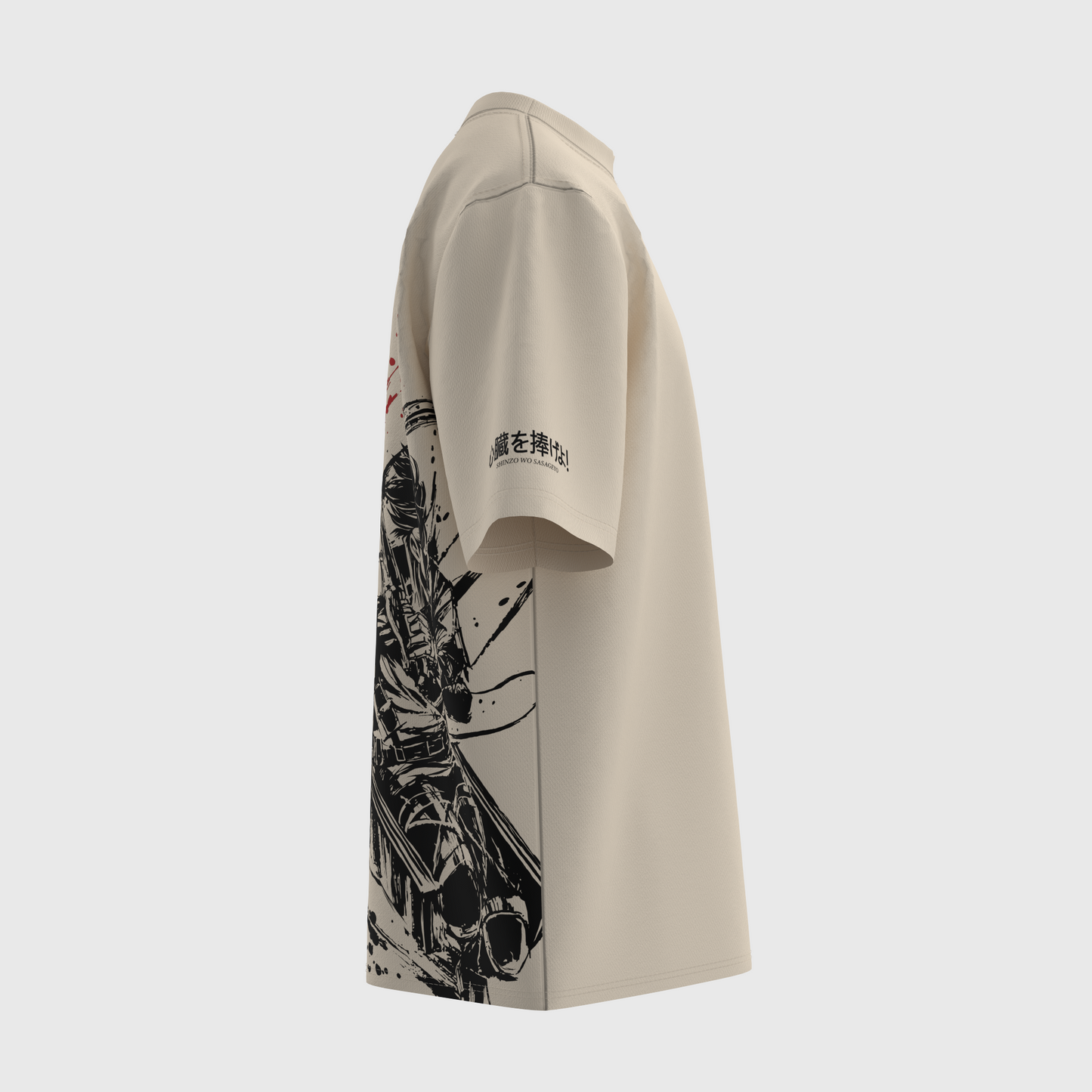 Levi Ackerman oversized Tee (Ivory)